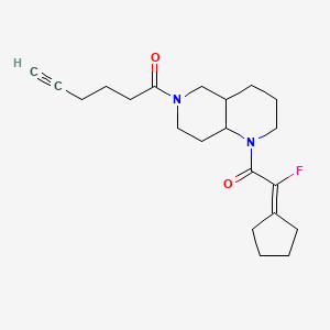 1-[1-(2-Cyclopentylidene-2-fluoroacetyl)-2,3,4,4a,5,7,8,8a-octahydro-1,6-naphthyridin-6-yl]hex-5-yn-1-one