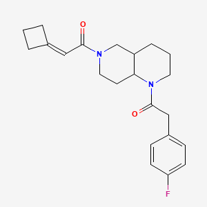 1-[6-(2-Cyclobutylideneacetyl)-2,3,4,4a,5,7,8,8a-octahydro-1,6-naphthyridin-1-yl]-2-(4-fluorophenyl)ethanone