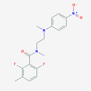 2,6-difluoro-N,3-dimethyl-N-[2-(N-methyl-4-nitroanilino)ethyl]benzamide