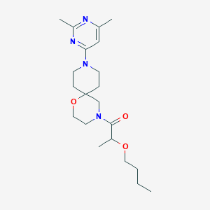 2-Butoxy-1-[9-(2,6-dimethylpyrimidin-4-yl)-1-oxa-4,9-diazaspiro[5.5]undecan-4-yl]propan-1-one