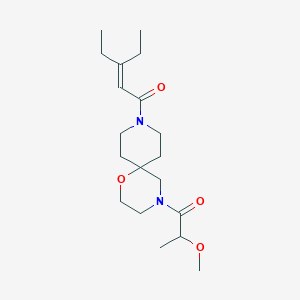 3-Ethyl-1-[4-(2-methoxypropanoyl)-1-oxa-4,9-diazaspiro[5.5]undecan-9-yl]pent-2-en-1-one