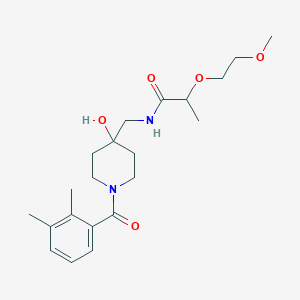 N-[[1-(2,3-dimethylbenzoyl)-4-hydroxypiperidin-4-yl]methyl]-2-(2-methoxyethoxy)propanamide