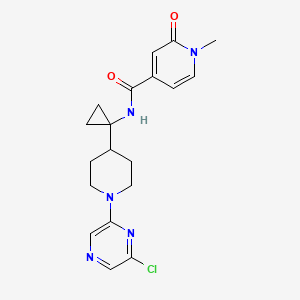 N-[1-[1-(6-chloropyrazin-2-yl)piperidin-4-yl]cyclopropyl]-1-methyl-2-oxopyridine-4-carboxamide