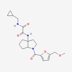 N-(cyclopropylmethyl)-N'-[1-[5-(methoxymethyl)furan-2-carbonyl]-2,3,4,5,6,6a-hexahydrocyclopenta[b]pyrrol-3a-yl]oxamide