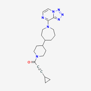 3-Cyclopropyl-1-[4-[1-(tetrazolo[1,5-a]pyrazin-8-yl)azepan-4-yl]piperidin-1-yl]prop-2-yn-1-one