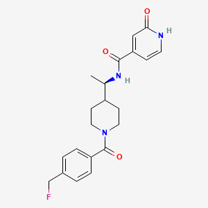 N-[(1R)-1-[1-[4-(fluoromethyl)benzoyl]piperidin-4-yl]ethyl]-2-oxo-1H-pyridine-4-carboxamide