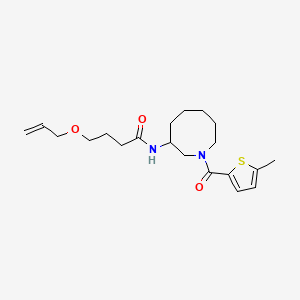 N-[1-(5-methylthiophene-2-carbonyl)azocan-3-yl]-4-prop-2-enoxybutanamide