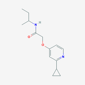 N-butan-2-yl-2-(2-cyclopropylpyridin-4-yl)oxyacetamide