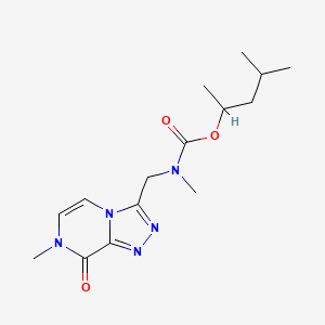 4-methylpentan-2-yl N-methyl-N-[(7-methyl-8-oxo-[1,2,4]triazolo[4,3-a]pyrazin-3-yl)methyl]carbamate