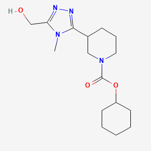 Cyclohexyl 3-[5-(hydroxymethyl)-4-methyl-1,2,4-triazol-3-yl]piperidine-1-carboxylate