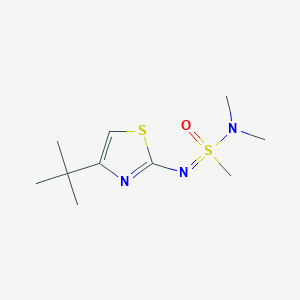 N-[N-(4-tert-butyl-1,3-thiazol-2-yl)-S-methylsulfonimidoyl]-N-methylmethanamine