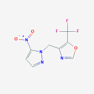 4-[(5-Nitropyrazol-1-yl)methyl]-5-(trifluoromethyl)-1,3-oxazole