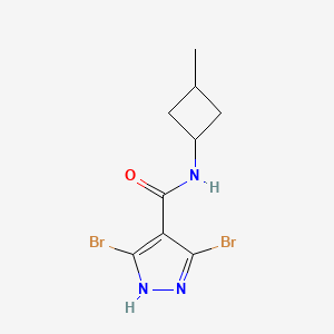 3,5-dibromo-N-(3-methylcyclobutyl)-1H-pyrazole-4-carboxamide