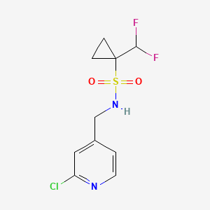 N-[(2-chloropyridin-4-yl)methyl]-1-(difluoromethyl)cyclopropane-1-sulfonamide