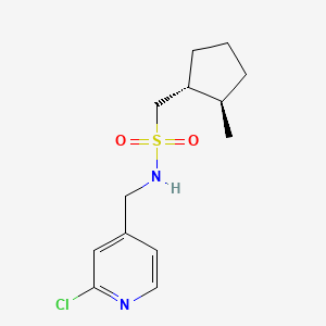 N-[(2-chloropyridin-4-yl)methyl]-1-[(1R,2R)-2-methylcyclopentyl]methanesulfonamide