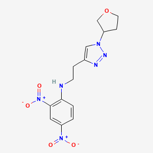 2,4-dinitro-N-[2-[1-(oxolan-3-yl)triazol-4-yl]ethyl]aniline