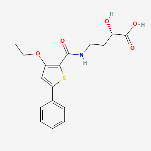 (2S)-4-[(3-ethoxy-5-phenylthiophene-2-carbonyl)amino]-2-hydroxybutanoic acid