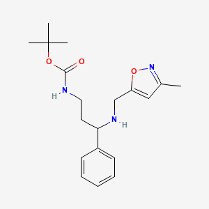 tert-butyl N-[3-[(3-methyl-1,2-oxazol-5-yl)methylamino]-3-phenylpropyl]carbamate