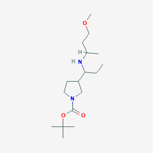 Tert-butyl 3-[1-(4-methoxybutan-2-ylamino)propyl]pyrrolidine-1-carboxylate