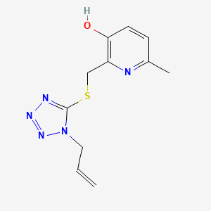 6-Methyl-2-[(1-prop-2-enyltetrazol-5-yl)sulfanylmethyl]pyridin-3-ol