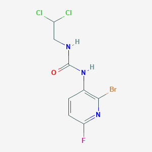 1-(2-Bromo-6-fluoropyridin-3-yl)-3-(2,2-dichloroethyl)urea