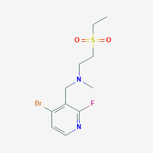 N-[(4-bromo-2-fluoropyridin-3-yl)methyl]-2-ethylsulfonyl-N-methylethanamine