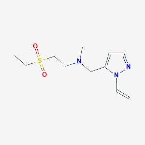 N-[(2-ethenylpyrazol-3-yl)methyl]-2-ethylsulfonyl-N-methylethanamine