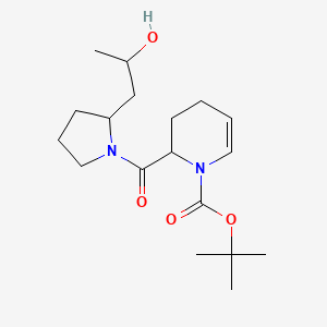 tert-butyl 2-[2-(2-hydroxypropyl)pyrrolidine-1-carbonyl]-3,4-dihydro-2H-pyridine-1-carboxylate