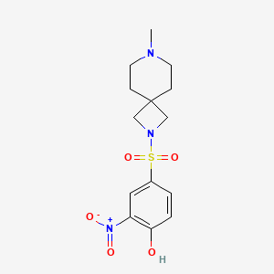 4-[(7-Methyl-2,7-diazaspiro[3.5]nonan-2-yl)sulfonyl]-2-nitrophenol