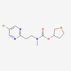 oxolan-3-yl N-[2-(5-bromopyrimidin-2-yl)ethyl]-N-methylcarbamate