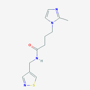 4-(2-methylimidazol-1-yl)-N-(1,2-thiazol-4-ylmethyl)butanamide