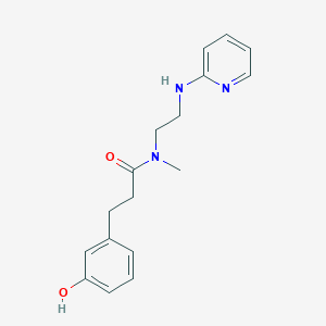 3-(3-hydroxyphenyl)-N-methyl-N-[2-(pyridin-2-ylamino)ethyl]propanamide