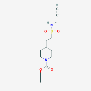 molecular formula C15H26N2O4S B7408730 Tert-butyl 4-[2-(prop-2-ynylsulfamoyl)ethyl]piperidine-1-carboxylate 