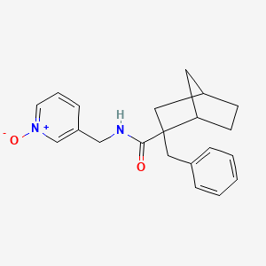 2-benzyl-N-[(1-oxidopyridin-1-ium-3-yl)methyl]bicyclo[2.2.1]heptane-2-carboxamide