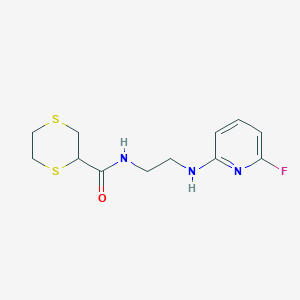 N-[2-[(6-fluoropyridin-2-yl)amino]ethyl]-1,4-dithiane-2-carboxamide