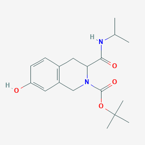 molecular formula C18H26N2O4 B7408811 tert-butyl 7-hydroxy-3-(propan-2-ylcarbamoyl)-3,4-dihydro-1H-isoquinoline-2-carboxylate 