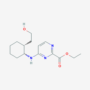 ethyl 4-[[(1R,2R)-2-(2-hydroxyethyl)cyclohexyl]amino]pyrimidine-2-carboxylate