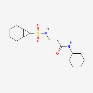 3-(7-bicyclo[4.1.0]heptanylsulfonylamino)-N-cyclohexylpropanamide