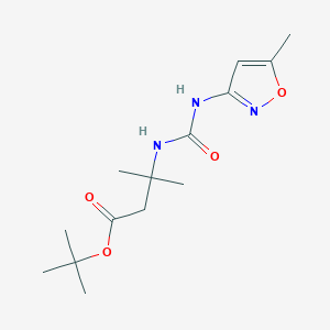 Tert-butyl 3-methyl-3-[(5-methyl-1,2-oxazol-3-yl)carbamoylamino]butanoate