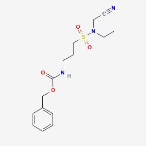 benzyl N-[3-[cyanomethyl(ethyl)sulfamoyl]propyl]carbamate