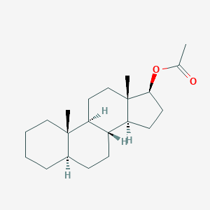 molecular formula C21H34O2 B074090 17β-羟基-5α-雄甾烷乙酸酯 CAS No. 1236-49-3