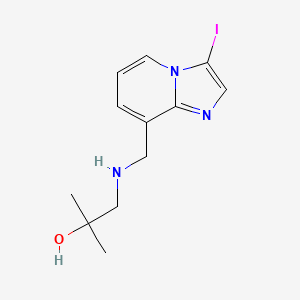 1-[(3-Iodoimidazo[1,2-a]pyridin-8-yl)methylamino]-2-methylpropan-2-ol