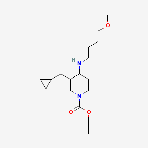 Tert-butyl 3-(cyclopropylmethyl)-4-(4-methoxybutylamino)piperidine-1-carboxylate