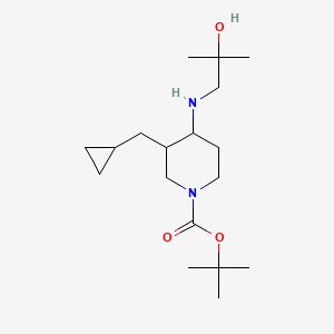 Tert-butyl 3-(cyclopropylmethyl)-4-[(2-hydroxy-2-methylpropyl)amino]piperidine-1-carboxylate