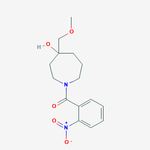 [4-Hydroxy-4-(methoxymethyl)azepan-1-yl]-(2-nitrophenyl)methanone