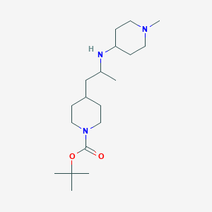 molecular formula C19H37N3O2 B7409126 Tert-butyl 4-[2-[(1-methylpiperidin-4-yl)amino]propyl]piperidine-1-carboxylate 