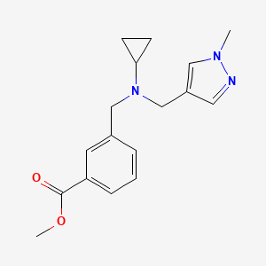 Methyl 3-[[cyclopropyl-[(1-methylpyrazol-4-yl)methyl]amino]methyl]benzoate