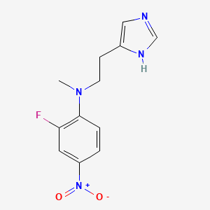 molecular formula C12H13FN4O2 B7409174 2-fluoro-N-[2-(1H-imidazol-5-yl)ethyl]-N-methyl-4-nitroaniline 