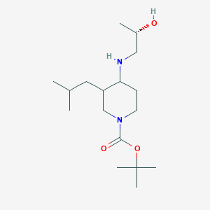 tert-butyl 4-[[(2S)-2-hydroxypropyl]amino]-3-(2-methylpropyl)piperidine-1-carboxylate