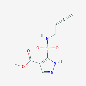 molecular formula C9H11N3O4S B7409194 CID 138050988 